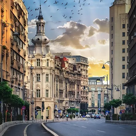 Sunset Rooftop Apartment Near Baba Novac Bucarest Esterno foto